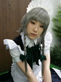 Black silk game beauty [Cosplay] izayoi Sakuya Japanese super seductive beauty photo(20)